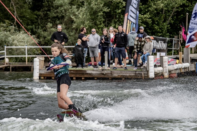 Isabelle Lloyd at the 2022 Malibu Boats UK Wakeboard And Wakesurf Nationals